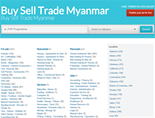 Tablet Screenshot of buyselltrademyanmar.com